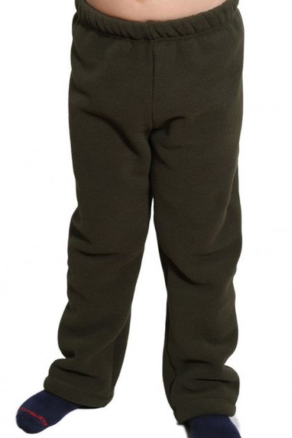 HTB 005 Флисовые штаны для мальчика (т. оливковый)