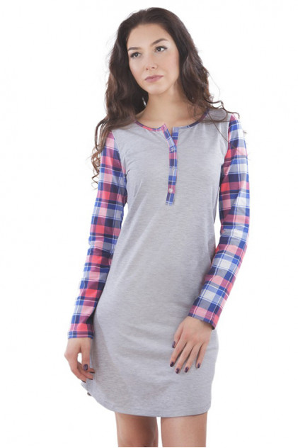 NL 039 Ночная рубашка женская (серый)