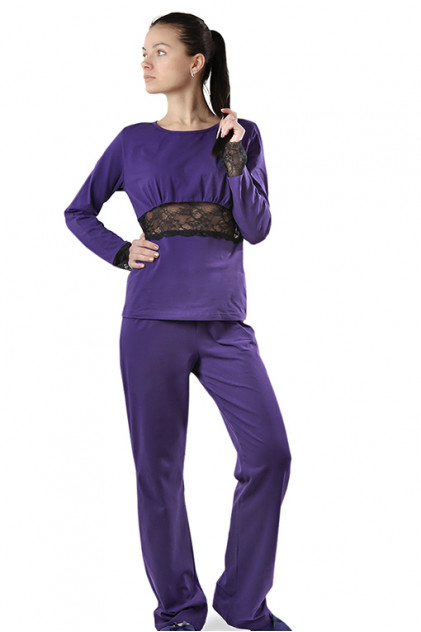 VPL 019 Пижама женская 95% хлопок (фиолетовый)