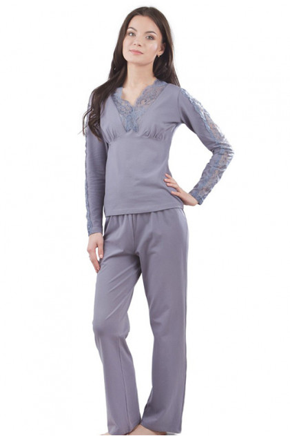 VPL 022 Пижама женская 95% хлопок (серый)