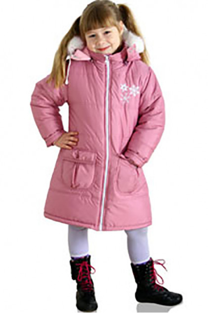 ПА 001 Зимняя куртка для девочки (оливковый)