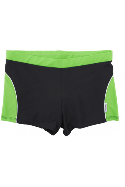M 09 DAWI Мужские купальные плавки-боксеры (черный+зеленый) 