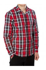 СМ 015 Рубашка муж(красный/черный)